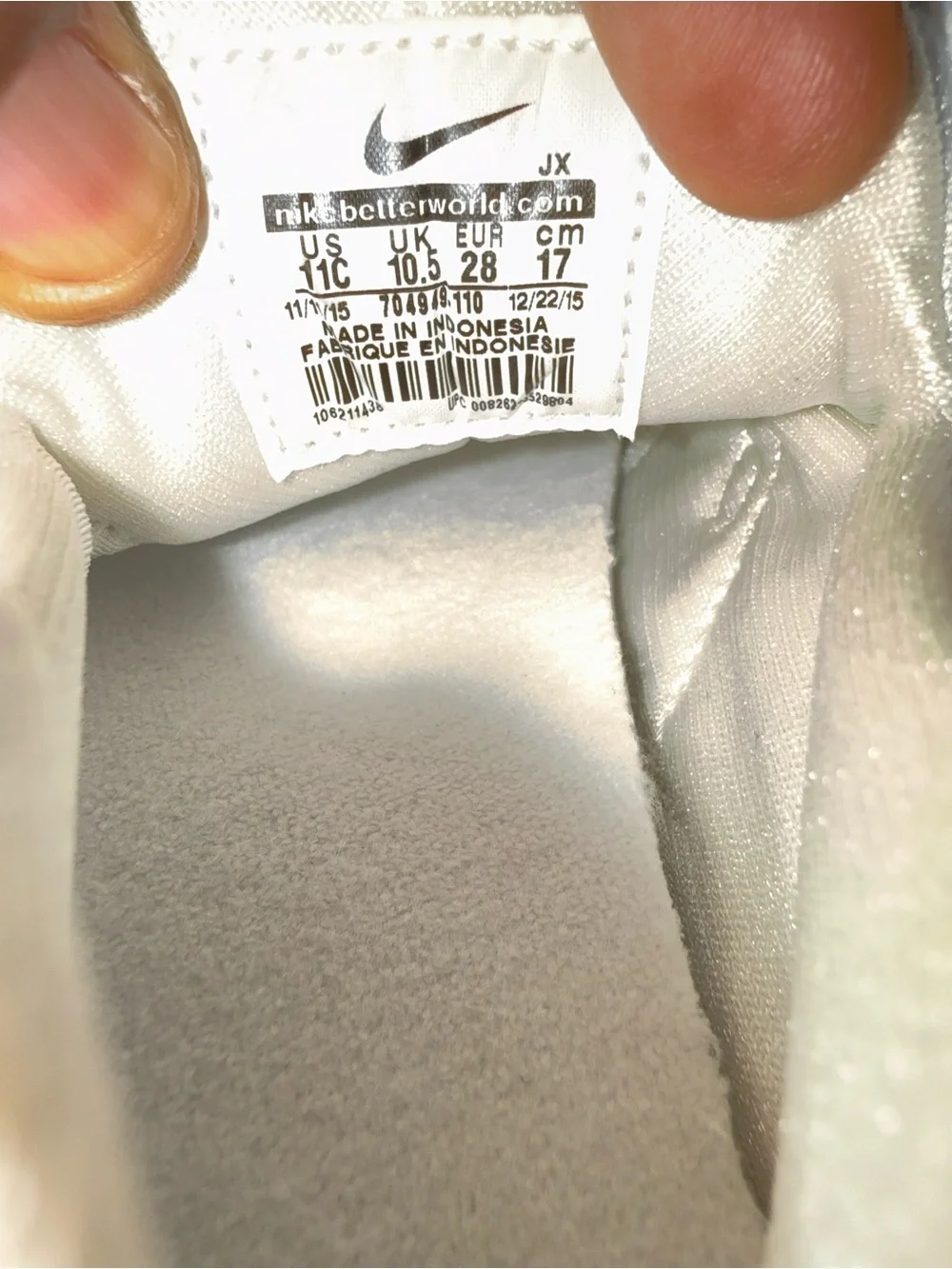 Nike Kids White Lace-Up Sneakers